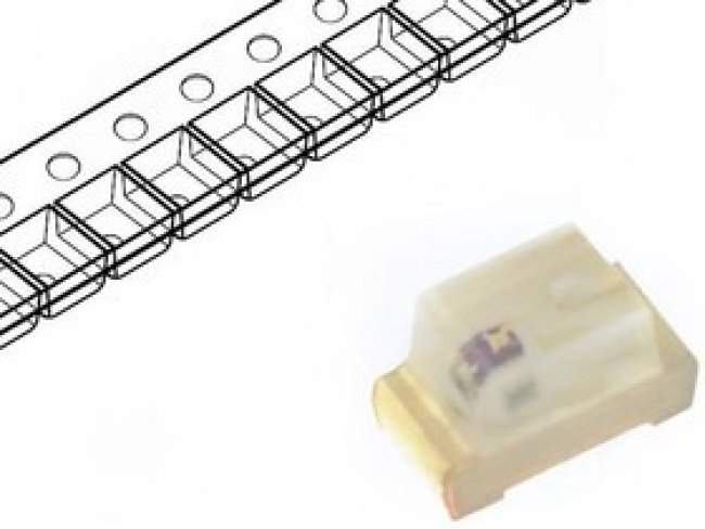 KP-1608SURCK, Светодиод SMD 0603 50-150мКд красный 120°