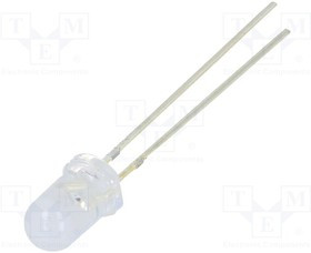 OS5REA51A5A, LED; 5mm; red; 2180?3000mcd; 100°; Front: convex; 1.8?2.6V