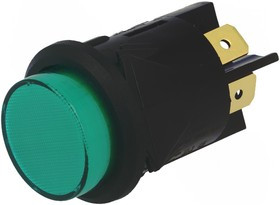 AE-C7054AFNAB, Переключатель кнопочный, Положения 2, DPST-NO, 16A/250ВAC, 25мм