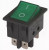 IRS-202-2C7 (зеленый), Переключатель с подсветкой ON-ON (15A 250VAC) DPDT 6P