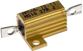 HS10 27R J, 27 10W Wire Wound Chassis Mount Resistor HS10 27R J ±5%