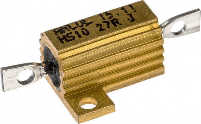 HS10 27R J, 27 10W Wire Wound Chassis Mount Resistor HS10 27R J ±5% HS10 27R J, 27 10W Wire Wound Chassis Mount Resistor HS10 27R J ±5%