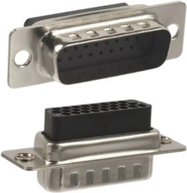 180-026-173L000, 180 26 Way Panel Mount D-sub Connector Plug, 2.28mm Pitch