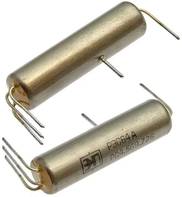 РЭС64А РС4.569.726, герконовое реле 10В (90-92г) РЭС64А РС4.569.726, герконовое реле 10В (90-92г)