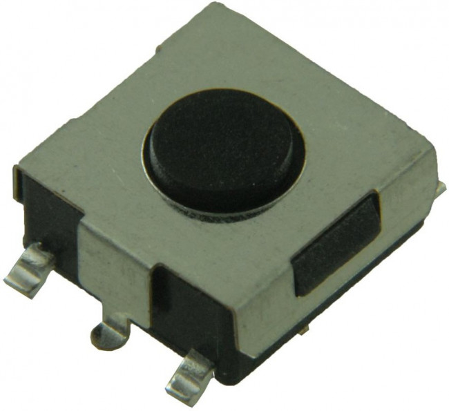 FSM1LPTR, Тактильная кнопка, FSMLP, Top Actuated, SMD (Поверхностный Монтаж), Round Button, 160 гс