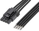 217466-1041, Rectangular Cable Assemblies ULTRA-FIT SR R-S 4CKT 150MM DISC Sn