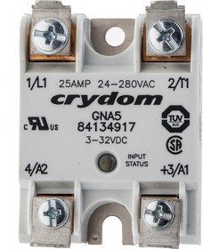 84134917, Solid State Relays - Industrial Mount 25A/240Vac DC In 1/4" QC