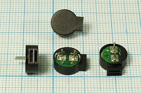 Зуммер магнитоэлектрический без генератора, 10x 4m11, напряжение 1.5В, сопротивление 6 Ом, частота 2
