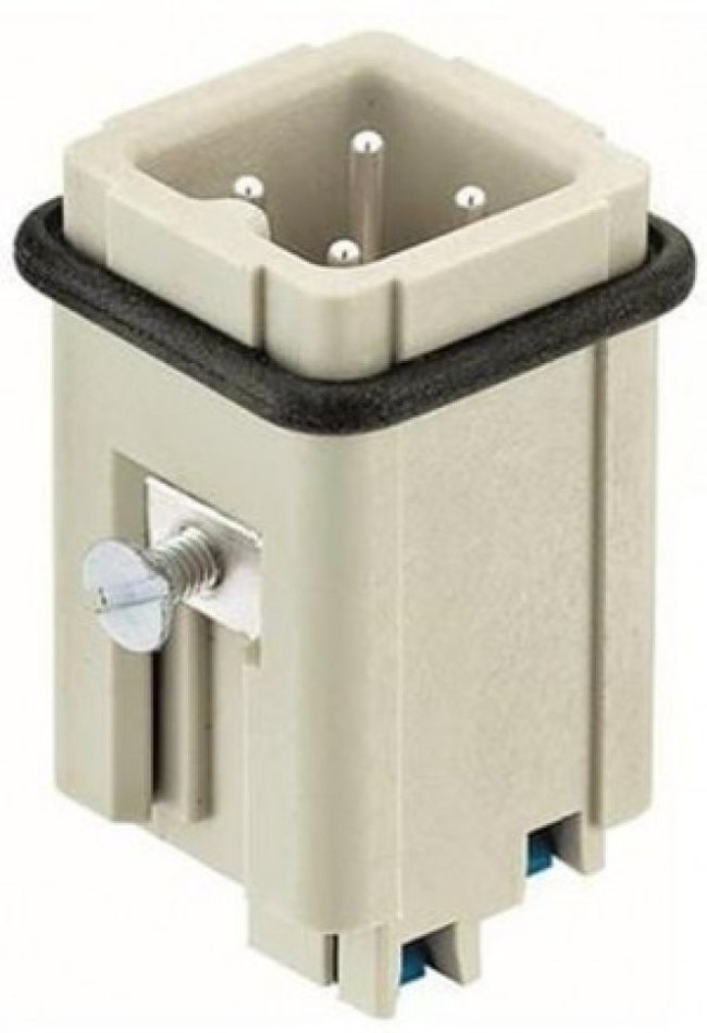 09200032634, Heavy Duty Power Connector Insert, 10A, Male, Han A Series, 3 Contacts 09200032634, Heavy Duty Power Connector Insert, 10A, Male, Han A Series, 3 Contacts