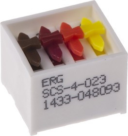 SCS-4-023, 4 Way Through Hole DIP Switch 4PDT