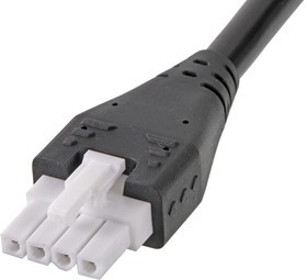 217159-0420, Rectangular Cable Assemblies MFJr-Pigtail OTS Cable SR 2m 4 Ckts Blk