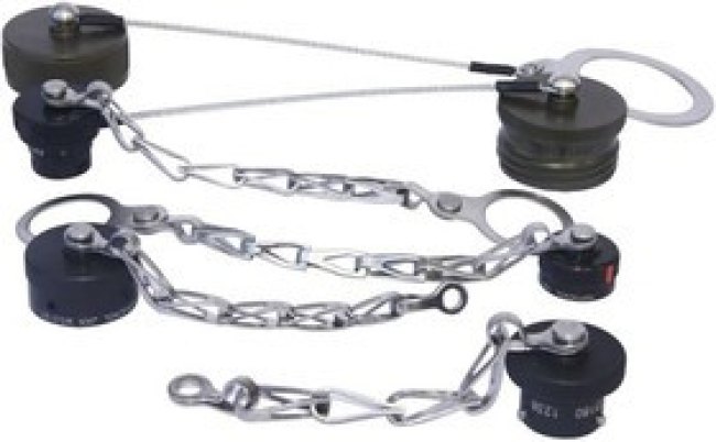 MS27501B9C, Circular MIL Spec Tools, Hardware & Accessories SZ 9 Plug Cap w/ Chain for 38999 I MS27501B9C, Circular MIL Spec Tools, Hardware & Accessories SZ 9 Plug Cap w/ Chain for 38999 I