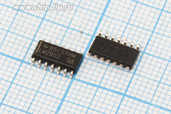 Микросхема LM2902DR, корпус SO-14-150, усилитель; STM