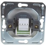 V01-15-F12-M Розетка 1-мест. телеф. RJ -11 Argentoсеребро, м-зм, Magenta 10015