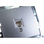 V01-15-F12-M Розетка 1-мест. телеф. RJ -11 Argentoсеребро, м-зм, Magenta 10015