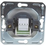 V01-15-F12-M Розетка 1-мест. телеф. RJ -11 Argentoсеребро, м-зм, Magenta 10015