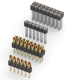 ESW-132-34-G-D, PC / 104 Connectors .100&quot; Elevated Socket Strip