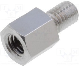 TFM-M5X8/DR218, Дистанцирующая стойка с резьбой, 8мм, Внутр.резьба: M5, латунь