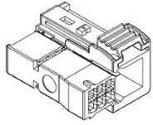 98298-0003, Automotive Connectors MOX Rcpt Hsg Wire Brk PBT Grn DR 3Ckt