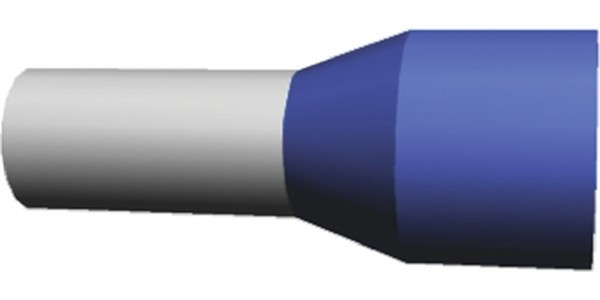 2-966067-6, Наконечник на провод, Один Провод, 5 AWG, 16 мм², 12 мм, Синий