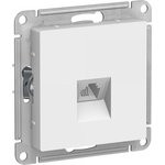 SE ATN000181, Механизм розетки телефонной 1-м СП AtlasDesign RJ11 бел. ATN000181