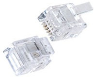 TP6P4C (RJ11), вилка телефонная на кабель