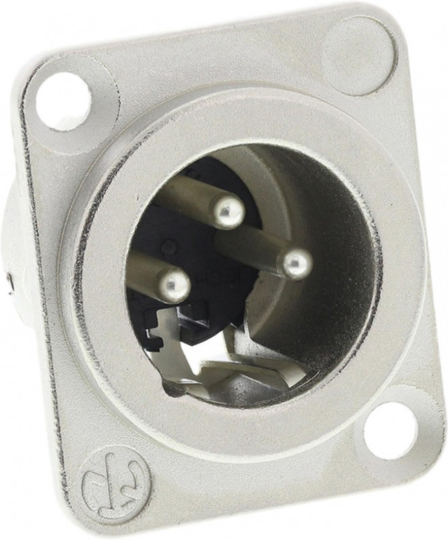 Neutrik NC3MD-LX панельный разъем XLR male с дополнительной защитой от RF помех