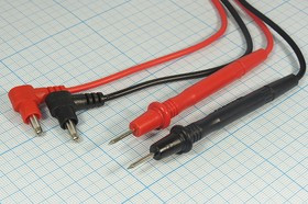 Щуп шт "BANANA"x2-щуп d2x2\0,5м\угл\откр\DT; №14431 щуп шт "BANANA"x2-щуп d2x2\0,5м\угл\откр\DT