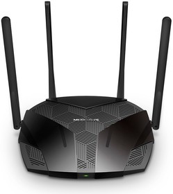 Роутер Mercusys MR70X AX1800 Dual-Band WiFi 6 Router, 574 Mbps at 2.4 GHz + 1201 Mbps at 5 GHz, 4× Fixed External Antennas, 3× Gigabit LAN