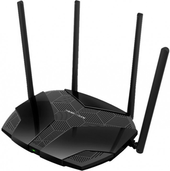 Роутер Mercusys MR70X AX1800 Dual-Band WiFi 6 Router, 574 Mbps at 2.4 GHz + 1201 Mbps at 5 GHz, 4× Fixed External Antennas, 3× Gigabit LAN Роутер Mercusys MR70X AX1800 Dual-Band WiFi 6 Router, 574 Mbps at 2.4 GHz + 1201 Mbps at 5 GHz, 4× Fixed External Antennas, 3× Gigabit LAN