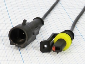 Клемма герметичная гнездо+штекер, 1C, L-100мм, S-SEAL1,5L; №10869 клемма гермет гн+шт\\ 1C\\L-100мм\\S-SEAL1,5L