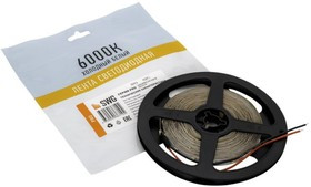 Светодиодная лента SMD 2835, 60 LED/м, 4,8 Вт/м, 24В , IP20, Холодный белый 00-00005270