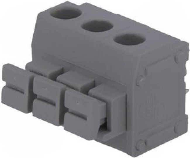 DG235-5.0-03P-11-00A(H), Зажимная рейка для печатных плат, угловой 90°, 5мм, на PCB, 8А DG235-5.0-03P-11-00A(H), Зажимная рейка для печатных плат, угловой 90°, 5мм, на PCB, 8А