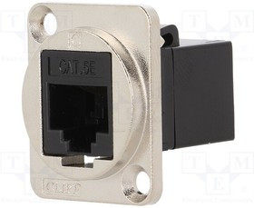 CP30220M, Соединитель, FT, Кат: 5e, Конф: 8p8c, гнездо RJ45, с обеих сторон