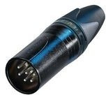 NC6MXX-BAG, XLR Connectors 6P MALE BLACK HOUSE SILVER CONTACTS