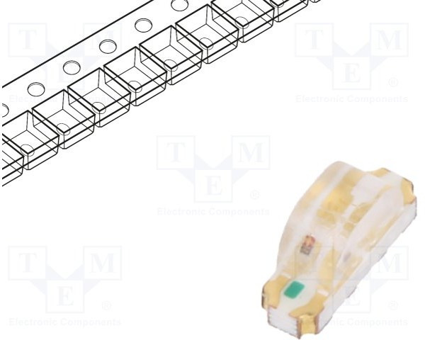 RF-W1S118TS-A42, LED; SMD; 1204; green/blue/orange; 3.2x1x1.48mm; 140°; 20mA
