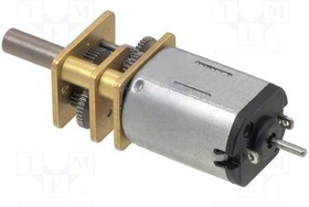 POLOLU-2211, Двигатель: DC, с редуктором, HP, 6ВDC, 1,6А, Ось: D профиль, 10: 1