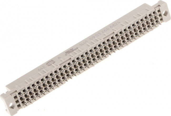 09 03 264 6824, Multipole socket C 64-p DIN 41612