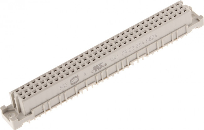 09 03 264 6824, Multipole socket C 64-p DIN 41612
