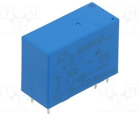 SZ-SH-112LM, Реле: электромагнитное; SPST-NO; Uобмотки: 12ВDC; 16A; 16A; THT