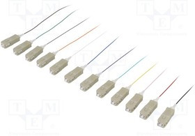 LOG-FL2SC02, Пигтейл, OM2, SC/UPC, 2м, LSZH, Оптоволоконные: 9/125мкм, 12шт