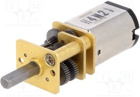 POLOLU-3046, Двигатель: DC, с редуктором, HPCB 12V, 12ВDC, 750мА, Ось: D профиль