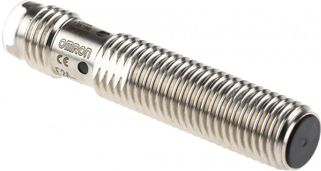 E2A-S08KS02-M5-B2, Inductive Barrel-Style Proximity Sensor, M8 x 1, 2 mm Detection, PNP Output, 12 24 V dc, IP67