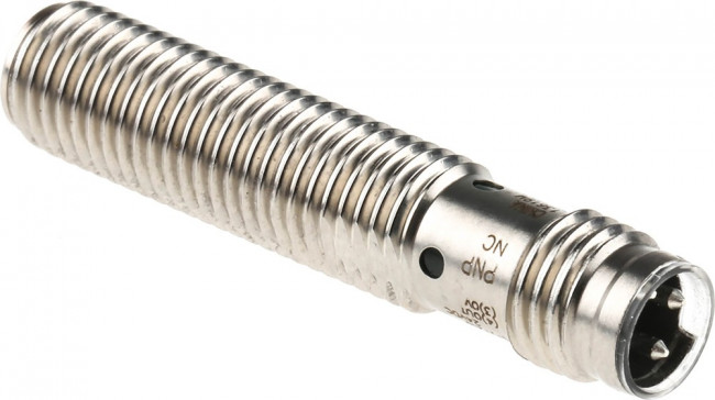 E2A-S08KS02-M5-B2, Inductive Barrel-Style Proximity Sensor, M8 x 1, 2 mm Detection, PNP Output, 12 24 V dc, IP67