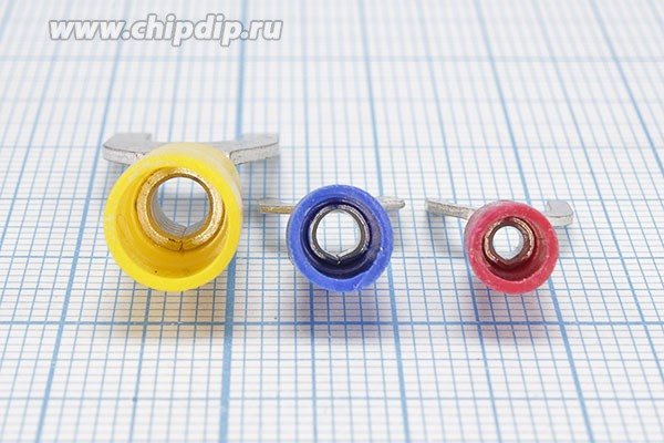 Клемма"U" d 6,4, 4,0-6,0S, обжимная, желтая; №2467 Y клемма"U" d 6,4\\S4,0~6,0\\\жел\\