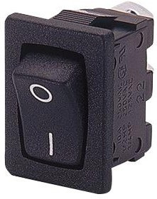 H8600VBACN, Rocker Switches H8600VB T.BLACK CL0076 WHITE