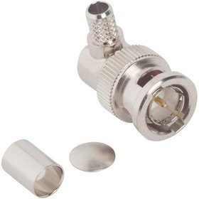 031-70066, RF Connectors / Coaxial Connectors RF Connector BNC Right Angle Crimp Plug RG-59 RG-62 75 Ohm