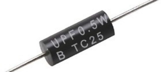 UPF25B100RV, 100 Metal Film Resistor 0.25W ±0.1% UPF25B100RV