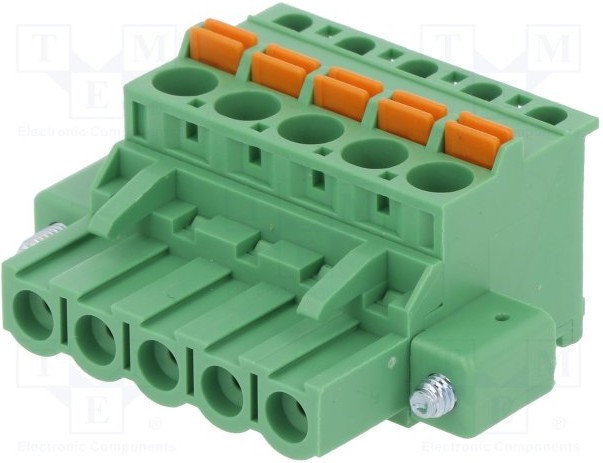 2EDGKDAM-5.0-05P-14-00AH, Разъемный клеммник, 5мм, Кол-во полюс: 5, угловой 90°, вилка, 320В 2EDGKDAM-5.0-05P-14-00AH, Разъемный клеммник, 5мм, Кол-во полюс: 5, угловой 90°, вилка, 320В