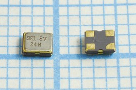 Кварцевый генератор 24МГц 1.8В, HCMOS в корпусе SMD 2.5x2мм, гк 24000 \\SMD02520C4\CM\ 1,8В\SOC2520\